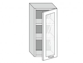 19.40.3 Шкаф настенный (h=913) на 400мм с 1-ой стекл. дверцей в Чердыни - cherdyn.magazinmebel.ru | фото