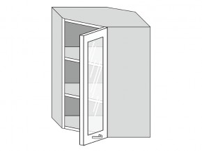 19.60.3у Шкаф настенный (h=913) угловой на 600мм со стекл. дверцей в Чердыни - cherdyn.magazinmebel.ru | фото