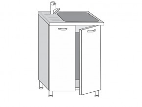 2.60.2мн Шкаф-стол на 600мм под накладную мойку с 2-мя дверцами в Чердыни - cherdyn.magazinmebel.ru | фото