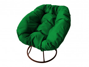 Кресло Пончик без ротанга зелёная подушка в Чердыни - cherdyn.magazinmebel.ru | фото