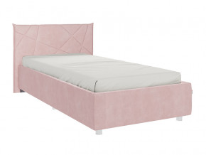 Кровать Бест 900 велюр нежно-розовый в Чердыни - cherdyn.magazinmebel.ru | фото