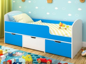 Кровать Малыш Мини Белое дерево-Голубой в Чердыни - cherdyn.magazinmebel.ru | фото