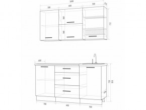 Кухонный гарнитур Флоренс Грин 1600 в Чердыни - cherdyn.magazinmebel.ru | фото - изображение 4