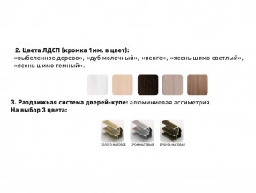 Шкаф-купе Акцент-Сим Д 2400-600 шимо тёмный в Чердыни - cherdyn.magazinmebel.ru | фото - изображение 3